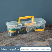Clearance! Household Hardware Tool Box, Transparent Portable Storage Box, Plastic Box for Screws, Accessories, and Small Household Tools