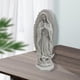 thumbnail image 5 of Estatua de la Virgen María católica Figura de la Santísima Madre Adorno religioso Hecho a mano gris, 5 of 7
