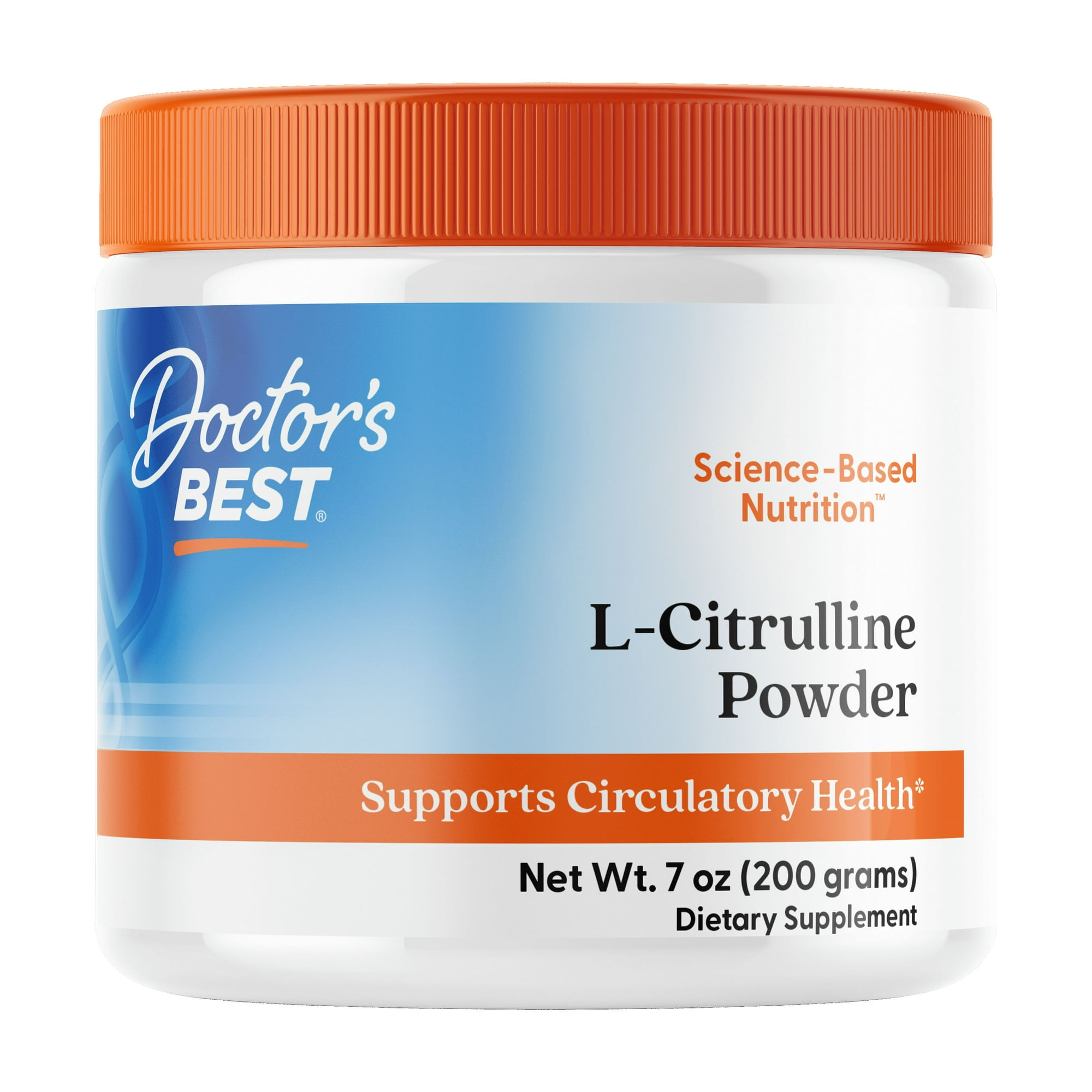 Doctor's Best L-Citrulline, Non-GMO, Vegan, Gluten Free, Soy Free, 200 Grams