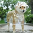 thumbnail image 2 of Pet Dog Puppy Transparent Rainwear Raincoat Pet Hooded Waterproof Jacket Clothes Soft PVC Small Dogs Raincoat Puppy Rain Poncho, 2 of 9