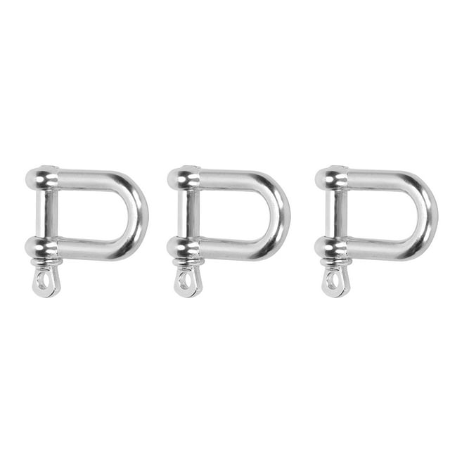Cerradura de grillete de anillo en D grillete en forma de U de aleación de zinc portátil ligero para pulsera de Paracord cabeza plana ANGGREK Otros