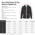 thumbnail image 5 of Fuzoiu Multicolored Butterflies Print Unisex Sun Protection Hoodie,UPF 50+ Light Jacket,Full Zip Sun Protection Hoodie,Long Sleeve Sun Shirts,for Outdoor Activities-X-Large, 5 of 7