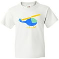 thumbnail image 3 of Inktastic Blue Helicopter Youth T-Shirt, 3 of 5