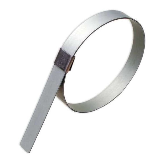 Band-It Hose Clamp,5/8"W,Center-Punch,PK10 GRP149