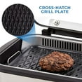 thumbnail image 2 of Open Box Power XL Smokeless Electric Indoor Removable Grill and Griddle Plates, Nonstick Cooking Surfaces, Glass Lid, 1500 Watt, 21 x 15.4 x 8.1", Green, 2 of 7