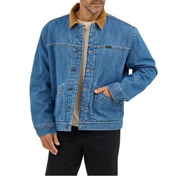 Wrangler Mens   Antique  Sherpa Lined Jacket XXL Indigo