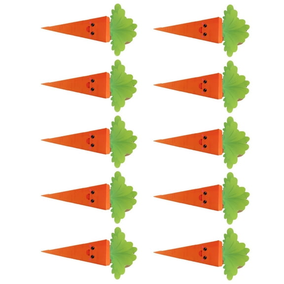 Easter Treats Containers 10 Pack Carrot Shape Cardboard Candy Boxes Theme Party Gift Box For Festival Goodie Packing