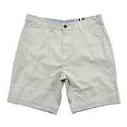 Tommy Hilfiger Mens Flat Front Shorts (34, Gray)