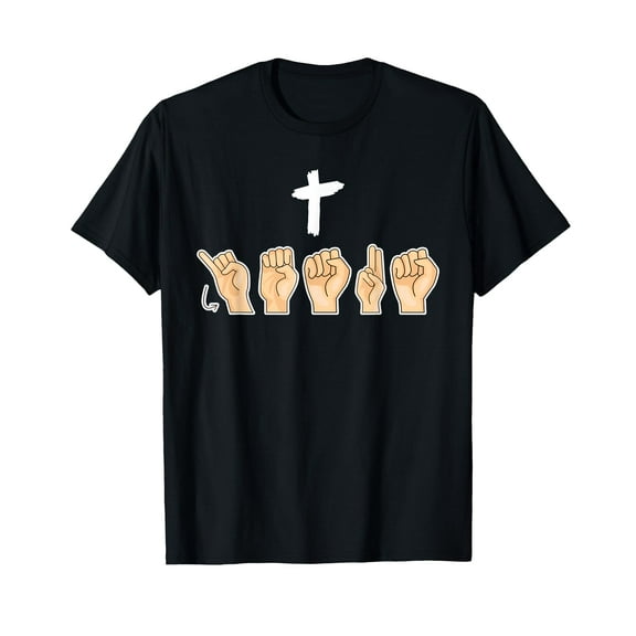 ASL Deaf Christian Faith American Sign Language T-Shirt