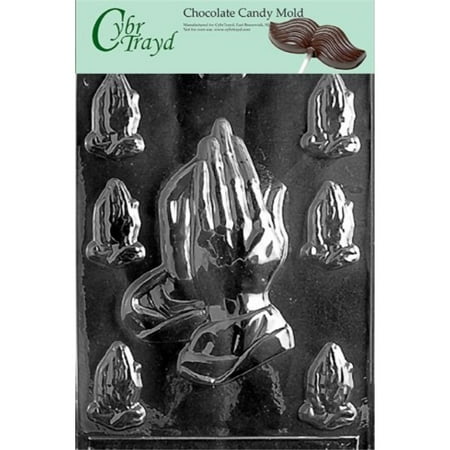 Assorted Candy Mold - Cybrtrayd R031 Assorted Praying Hands Chocolate Candy Mold with Exclusive Cybrtrayd Copyrighted Chocolate Molding Instructions plus Optional Candy Packaging Bundles