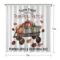 thumbnail image 5 of Pumpkin Patch Pumpkin Spice Farm Fresh Shower Curtain,Washable Bath Curtain with Hooks Vintage Polyester Fabric Curtains for Thanksgiving Day Fall Party Home Decor, 5 of 5