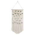 thumbnail image 4 of Tapiz colgante de pared de macramé rústico, decoración de oficina con borlas bohemias, divisor de habitación trenzado, arte de pared para apartamento, Estilo B Soledad Macramé Tela decorativa, 4 of 9