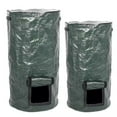 thumbnail image 3 of Compost Bin with Lid for Outdoor Use - Reusable Garden Compost Bags in Green or Black, 35x60cm and 45x80cm PE Waste Collection Container for Kitchen and Yard Scraps, 3 of 7