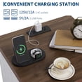 thumbnail image 4 of TROPOW Nightstand with Charging Station, 2 Drawers, USB Ports & Power Outlets, Modern Bedside End Table Accent Side Table for Bedroom or Living Room, 4 of 7