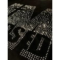 thumbnail image 2 of Lovelywholesale Women Plus Size Rhinestone Top Blessed Letter T-shirt, 2 of 3