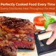thumbnail image 5 of Parrilla de hierro fundido de 20 x 10 cm, versátil y segura al tacto. Peso de 1 pieza. Prensa de carne perfecta con mango de madera para obtener tocino crocante, filetes cocinados de manera, 5 of 6