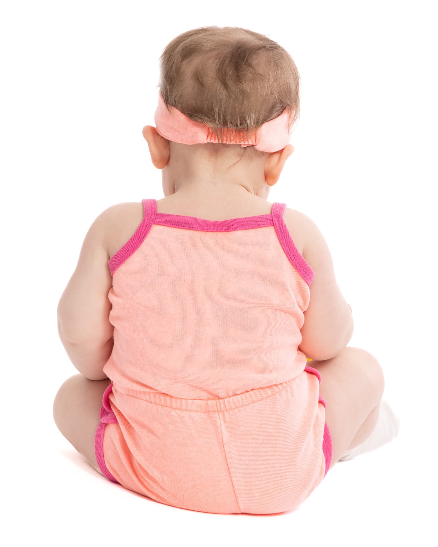 Hello Kitty and Friends Baby Girls Sleeveless Graphic Romper with Matching Bow Headband, Sizes 0/3M-24M