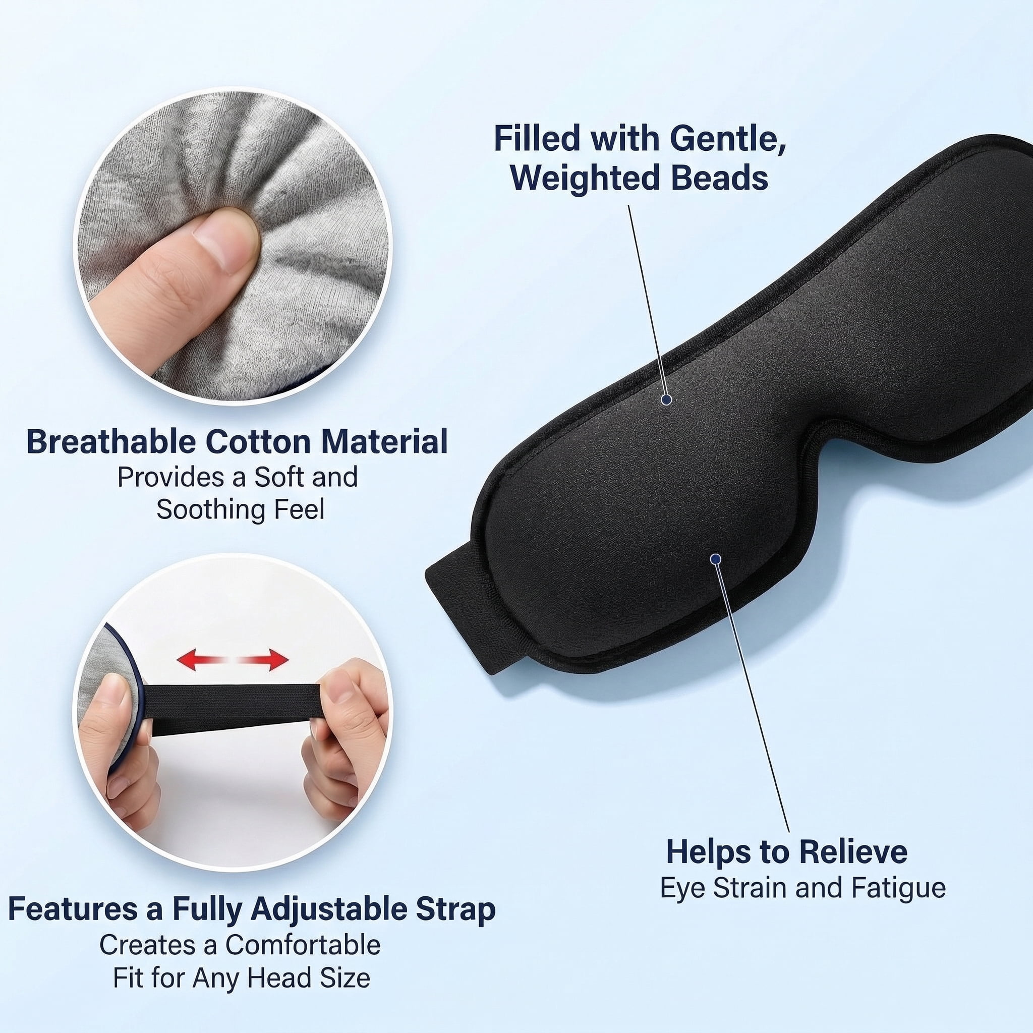Heated Eye Mask for Dry Eyes, Relaxing Warm Compress for Tired Eyes, Puffy Eyes, and Sleep
