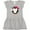 AC-Heather Grey, variant on Inktastic Penguin Girl Snowflakes Girls Toddler Dress
