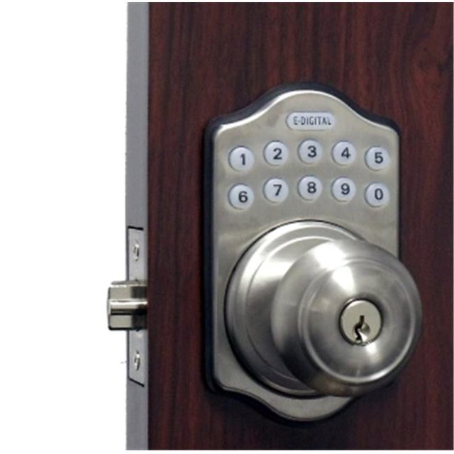Lockey E-930-SC-R E Digital Electronic Knob Lock Remote Capable - Satin Chrome