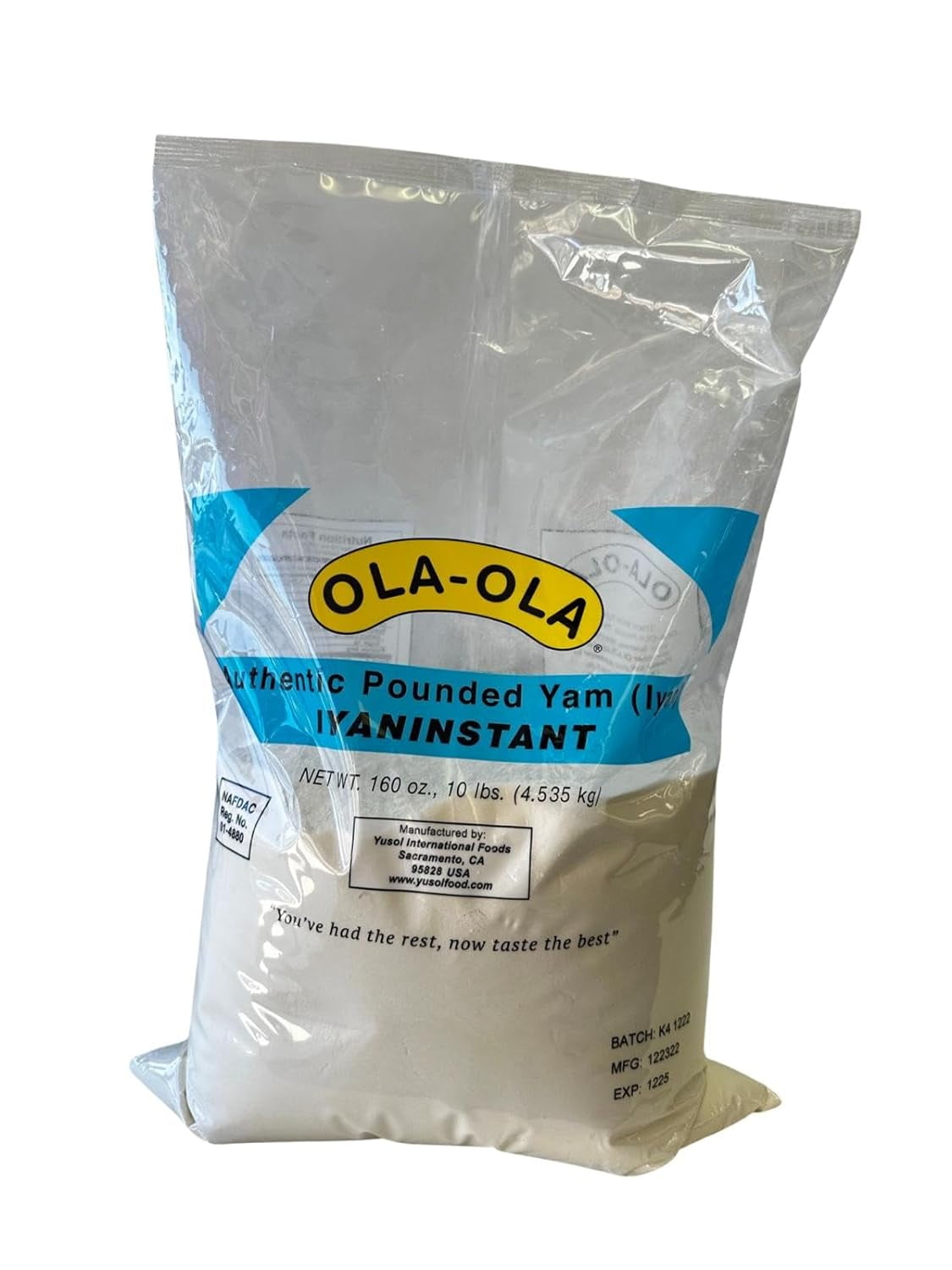 Ola Ola Authentic Pounded Yam Iyan Instant (5Lbs) - Walmart.com