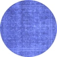 thumbnail image 1 of Ahgly Company Indoor Round Persian Blue Bohemian Area Rugs, 5' Round, 1 of 4