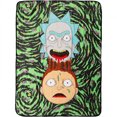 thumbnail image 2 of Rick And Morty Melt Together 46x60 Throw Blanket, 2 of 3