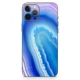 thumbnail image 2 of DesignSkinz Blue & Purple Hue Agate Full-Body Skin Decal Wrap Cover for iPhone 13 Pro Max, 2 of 9