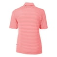 thumbnail image 3 of Women's Cutter & Buck  Red Gonzaga Bulldogs DryTec Virtue Eco Pique Stripe Recycled Polo, 3 of 3