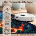 thumbnail image 6 of Design&I 8'x10' Washable Area Rug Pixel Volcano Landscape Blocky Cube Terrain Interlocking Block for Dining Room, Large Office, Lounge, Snag-Free, 6 of 7
