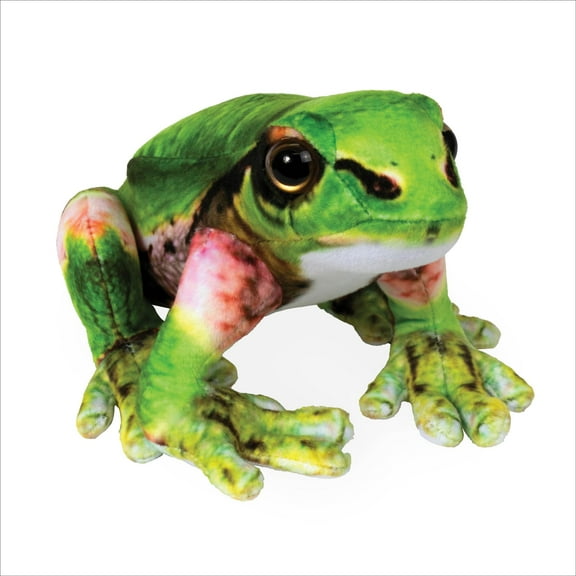 Real Planet 8" Mini Amazon Tree Frog Realistic Stuffed Animal, Tropical Jungle Frog Plush Toy & STEM Learning Gift for Birthday Boys & Girls