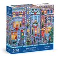 thumbnail image 1 of Good Puzzle Co. 500-Piece Christmas Street Cardboard Jigsaw Puzzle, 1 of 2