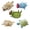 5pcs C, variant on Crochet Animal Coasters Pop Up, Crochet Coasters 3D Funny Animal Mug Rug Drink Coaster Desk Accessories, Fun Soft Decorative Drink Coaster for Home Decor & Tabletop Protection-H