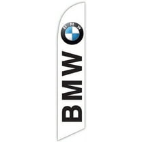 Cobb Promo Advertising Feather Flag 12ft for BMW White - Replacement Flag Only Without Poleset