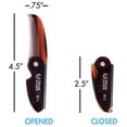 thumbnail image 4 of ZEUS Folding Mustache Comb, Handmade Saw-Cut Best Moustache Pocket Comb (Traditional) - K11, 4 of 5