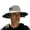 Khaki, variant on Bucket Hats for Men Wide Brim Summer Sun Hat with Detachable Solar Powered Fan for Outdoor Beach and Travel
