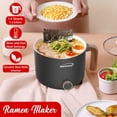 thumbnail image 2 of Brentwood 1.6-Qt. Multifunction Electric Ceramic Non-Stick Hot Pot Cooker with Stainless Steel Food Steamer (Black), HPS-3172BK, 2 of 8