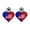 A, variant on 4th of July Patriotic Glitter Earrings for Women, Heart Shape Acrylic Earrings Set, Independence Day Memorial Day Holiday Jewelry Gifts, Red Blue