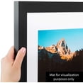 thumbnail image 4 of ArtToFrames 21" x 21" Satin Black Reverse Step Picture Frame, 21x21 inch Black Wood Poster Frame (WOM-1419), 4 of 9