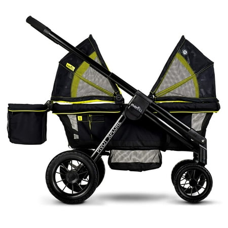 UPC: 0032884198245 | Evenflo Pivot Xplore All-Terrain Stroller Wagon (Wayfarer Black) Wayfarer Stroller Wagon
