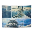 thumbnail image 5 of Orinice Sailboat Rope Polarizing Filter Tapestry Wall Hanging Unique Style Graphic Tapestries for Home Wall Decor Living Room Bedroom Farmhouse Dorm 40x30inch, 5 of 6