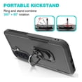 thumbnail image 2 of Rosebono Compatible With Samsung Galaxy A57 Case, Hybrid Case With Adjustable Integrated Ring Kickstand (Black), 2 of 5