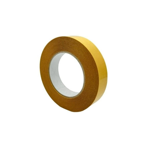 PSBM Double Sided BOPP Tape, 1" x 55 Yds, 144 Pack, Clear, 3.9 Mil, Siliconized Paper Liner for Mounting & Labeling