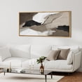 thumbnail image 3 of IDEA4WALL Extra Large Framed Canvas Print Wall Art Watercolor Abstract Earth Tones Artwork Nature Vintage Pastel Fine Art Decorative Relax/Calm for Rooms Decor - 60"x30", 3 of 5