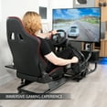 thumbnail image 2 of VIVO Racing Simulator Cockpit with Wheel Stand, Gear Mount, TV Mount, Shelf Kit, 2 of 8