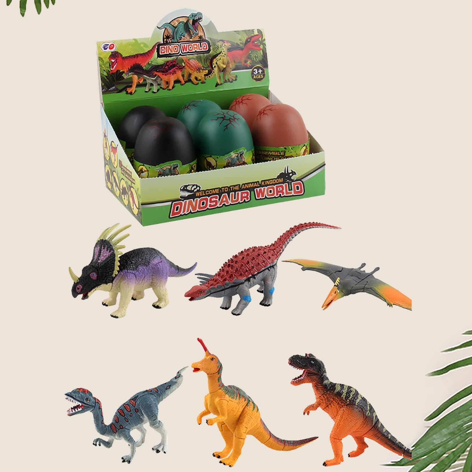 Tyrannosaurus Dinosaur Dino Part VIII 4D 3D Puzzle Egg Model Kit Toy 