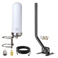 thumbnail image 1 of Antenne TV Omnidirectionnelle Extérieure 5G/4G LTE Kit Complet avec Mât de Câble, Longue Portée 10dBi Portée de Réception, 1 of 10