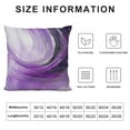 thumbnail image 5 of Shiartex Short Plush Pillow Covers Purple and Gray Abstract Throw Pillows White, 5 of 5