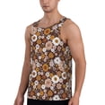 thumbnail image 2 of Haiem Sunflowers Men Workout Tank Top Gym Bodybuilding Sleeveless Muscle T Shirts Athletic Tank Breathable Workout Shirt-Small, 2 of 9