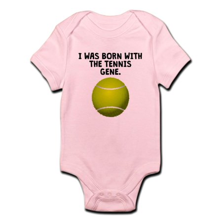 

CafePress - Born With The Tennis Gene Body Suit - Baby Light Bodysuit